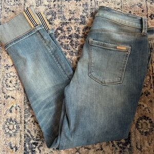 White House Black Market Mid-Rise Light Blue Slim Jeans